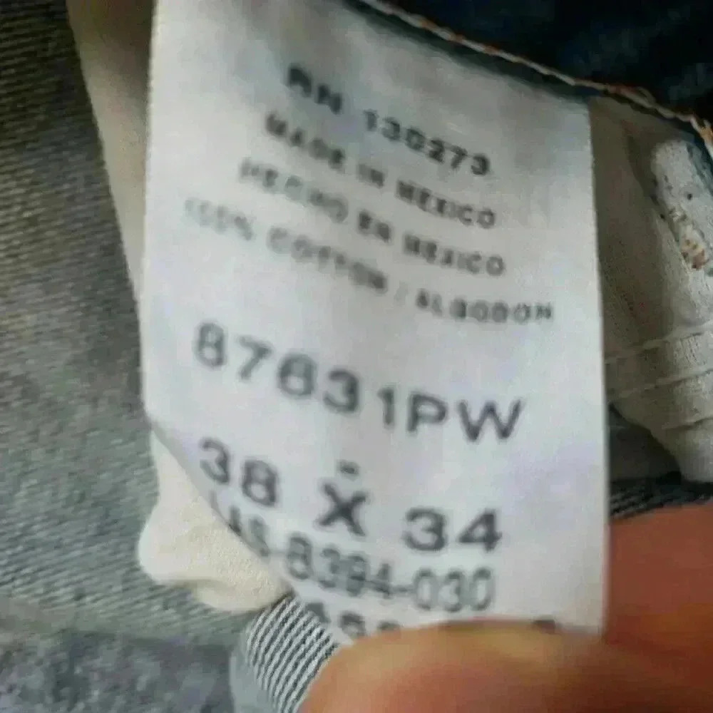 Full Blue Jeans Classic Fit Straight Leg Denim Men's Jeans 38x34 4545 - Picture 4 of 9